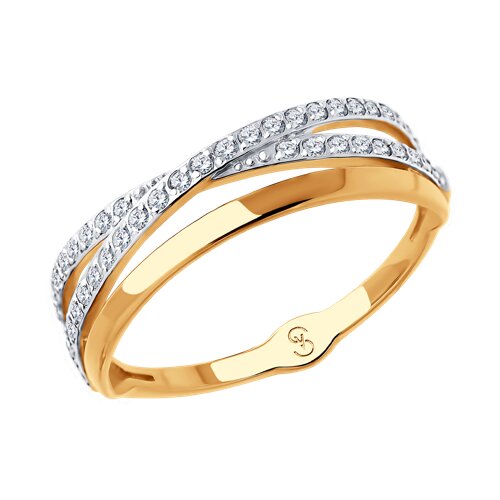 Кольцо SOKOLOV - Золото 375, Фианит (арт. 018011-4)