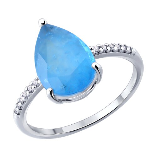 Кольцо SOKOLOV - Серебро 925, Кварц, Стекло (арт. 94014984)