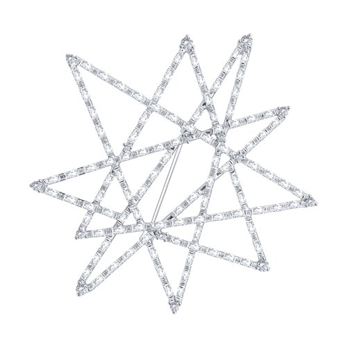 Брошь SOKOLOV - Серебро 925, Фианит (арт. 94040369)