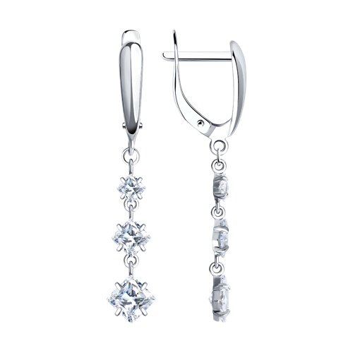 Серьги SOKOLOV - Серебро 925, Фианит (арт. 94022012)