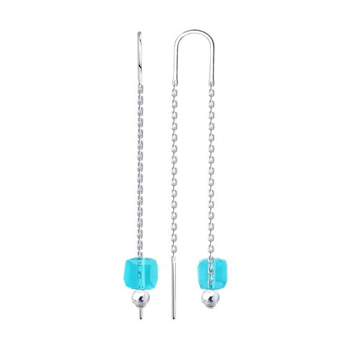 Серьги Diamant - Серебро 925, Стекло (арт. 94-123-00313-1)