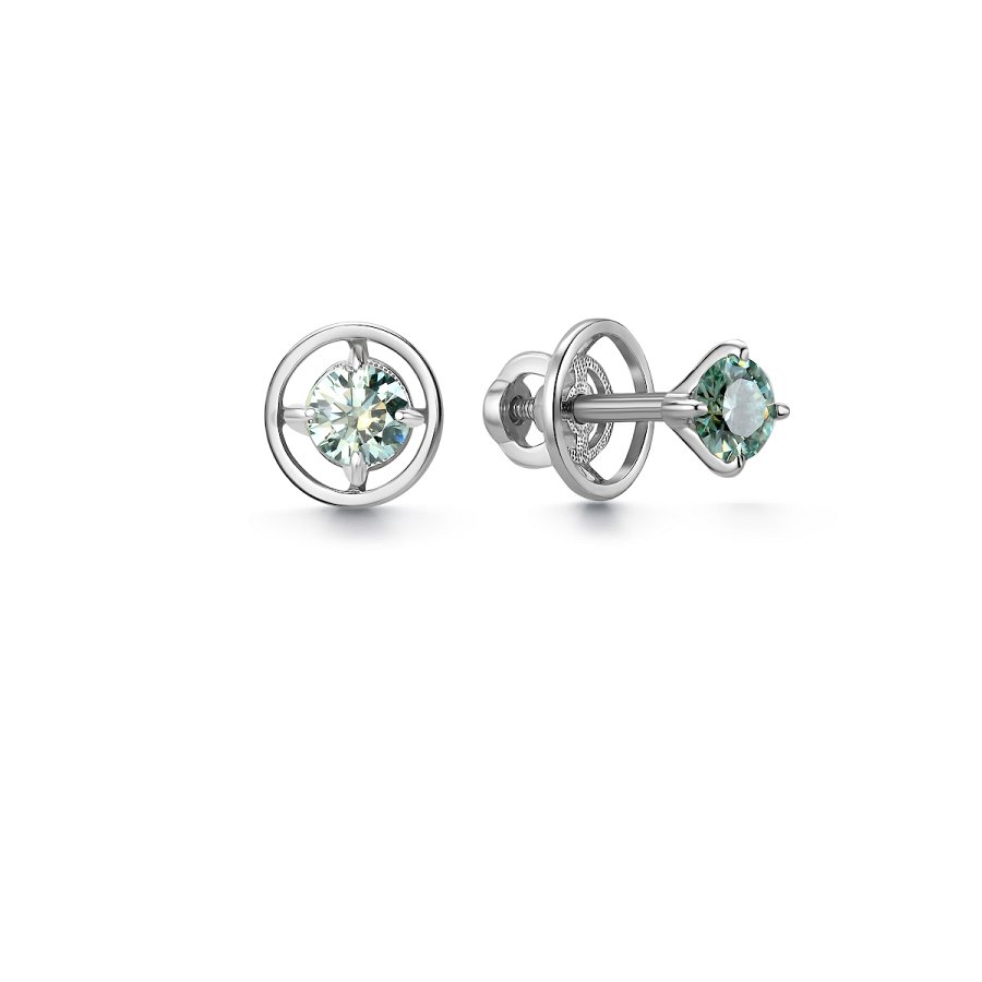 Серьги Дар - Серебро 925, Синтетический муассанит (арт. С-2450рс16139)