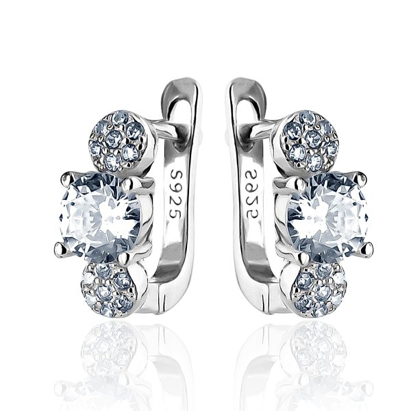 Серьги Фиделис - Серебро 925, Фианит (арт. FYE6253)