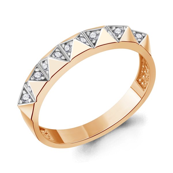 Кольцо Аквамарин - Серебро 925, Фианит (арт. 67934А.6)