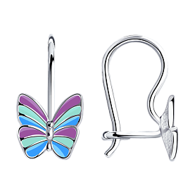 Серьги SOKOLOV - Серебро 925, Эмаль (арт. 94021639)