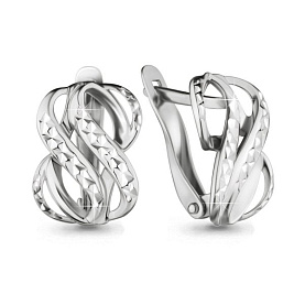 Серьги Аквамарин - Серебро 925 (арт. 31606.5)