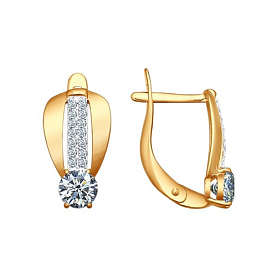 Серьги SOKOLOV - Серебро 925, Фианит (арт. 93020600)