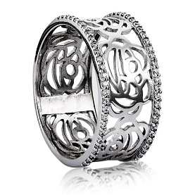 Кольцо Галатея - Серебро 925, Фианит (арт. 2505.1)