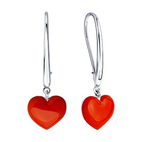 Серьги Diamant - Серебро 925, Эмаль (арт. 94-121-00999-1)