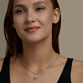 Подвеска SOKOLOV - Серебро 925, Фианит (арт. 94033384)