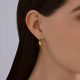 Серьги Diamant - Золото 585, Фианит (арт. 51-120-02857-1)