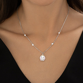 Колье SOKOLOV - Серебро 925, Фианит, Эмаль (арт. 94071241)