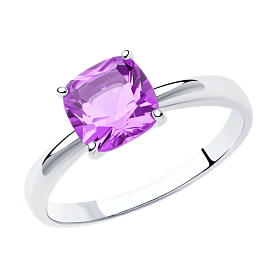 Кольцо SOKOLOV - Серебро 925, Аметист (арт. 92011255)