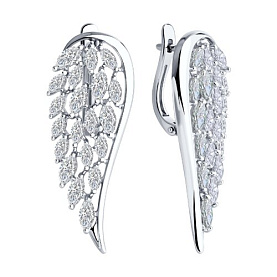 Серьги SOKOLOV - Серебро 925, Фианит (арт. 94026635)