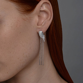 Серьги SOKOLOV - Серебро 925, Фианит (арт. 94025104)