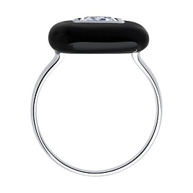 Кольцо Diamant - Серебро 925, Фианит, Эмаль (арт. 94-110-01801-1)