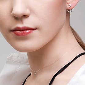 Серьги SOKOLOV - Серебро 925, Фианит (арт. 94025642)