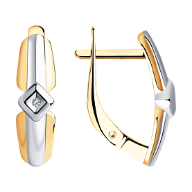 Серьги SOKOLOV - Серебро 925, Бриллиант (арт. 87020029)