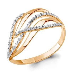 Кольцо Аквамарин - Серебро 925, Фианит (арт. 63557А.6)