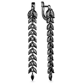 Серьги Дар - Серебро 925, Фианит (арт. С-3791чрс216)