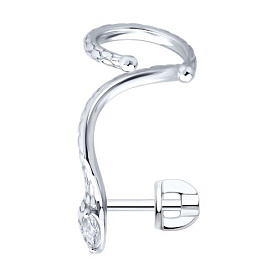 Серьга SOKOLOV - Серебро 925, Фианит (арт. 94170375)