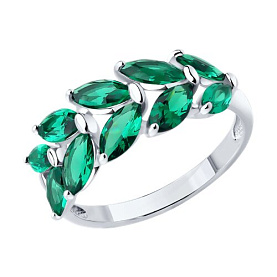 Кольцо Diamant - Серебро 925, Синтетический ситалл (арт. 94-310-02172-2)