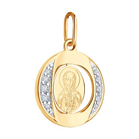 Подвеска Diamant - Золото 585, Фианит (арт. 51-132-02856-3)