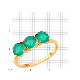 Кольцо Diamant - Серебро 925, Агат (арт. 93-310-02684-1)