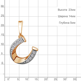 Подвеска Аквамарин - Серебро 925, Фианит (арт. 24741А.6)