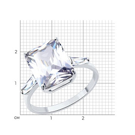 Кольцо SOKOLOV - Серебро 925, Фианит (арт. 94014052)