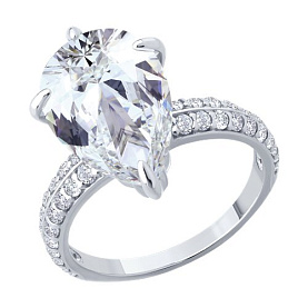 Кольцо SOKOLOV - Серебро 925, Фианит (арт. 94014603)