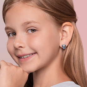 Серьги SOKOLOV - Серебро 925, Эмаль (арт. 94023129)