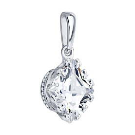 Подвеска SOKOLOV - Серебро 925, Фианит (арт. 94033399)