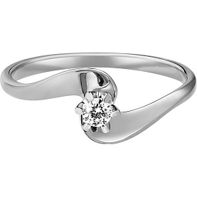 Кольцо РИНГО - Золото 585, Бриллиант (арт. Зк-7452Б)