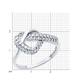 Кольцо SOKOLOV - Серебро 925, Фианит (арт. 94013840)