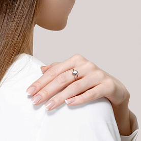 Кольцо Diamant - Золото 585, Топаз, Фианит (арт. 51-310-00985-1)