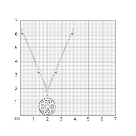 Колье SOKOLOV - Серебро 925, Фианит (арт. 94071549)