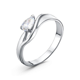 Кольцо Красная пресня - Серебро 925, Фианит (арт. 23813728Д)