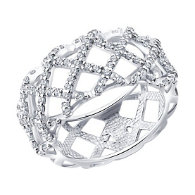 Кольцо SOKOLOV - Серебро 925, Фианит (арт. 94014732)