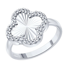 Кольцо SOKOLOV - Серебро 925, Фианит (арт. 94014717)
