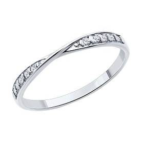 Кольцо SOKOLOV - Серебро 925, Фианит (арт. 94013882)