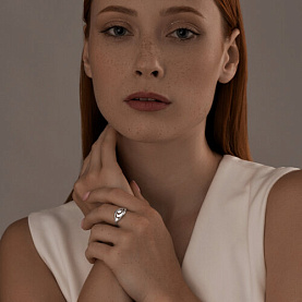 Кольцо SOKOLOV - Серебро 925, Фианит (арт. 94012157)