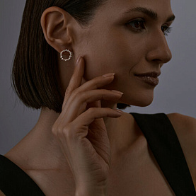 Серьги SOKOLOV - Серебро 925, Фианит (арт. 93021169)