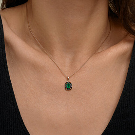 Подвеска SOKOLOV - Серебро 925, Агат, Фианит (арт. 92030896)