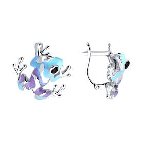 Серьги SOKOLOV - Серебро 925, Эмаль (арт. 94022936)