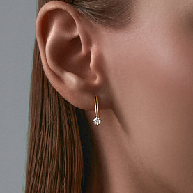 Серьги SOKOLOV - Золото 375, Фианит (арт. 31-120-00893-1)