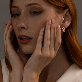 Серьги SOKOLOV - Серебро 925, Фианит (арт. 93022390)