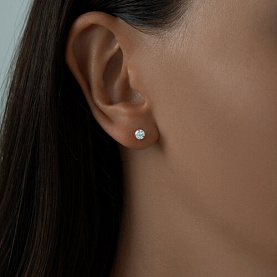 Серьги SOKOLOV - Серебро 925, Фианит (арт. 94025226)