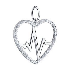 Подвеска SOKOLOV - Серебро 925, Фианит (арт. 94032492)