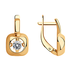 Серьги Diamant - Серебро 925, Фианит (арт. 93-120-01732-1)